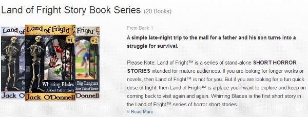 Land of Fright series page on Amazon